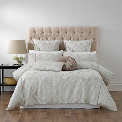 Bianca Balerno Quilt Cover Set Taupe