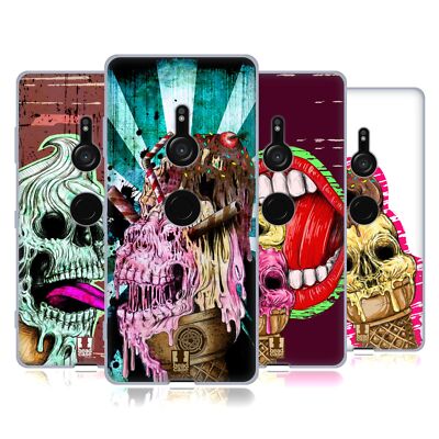 HEAD CASE DESIGNS ICE CREAM SKULL SOFT GEL CASE FOR SONY PHONES 1