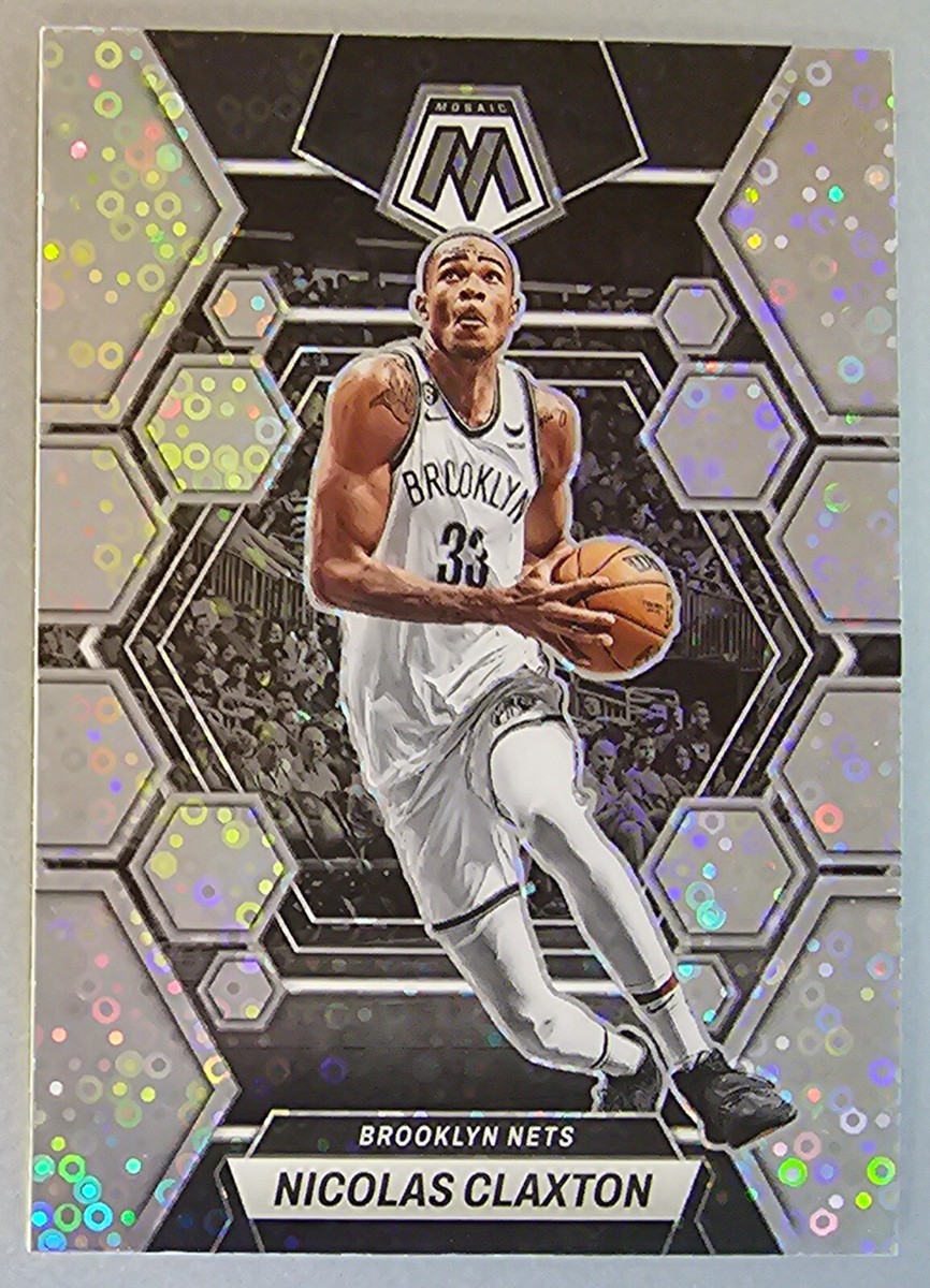 2022-23 Panini Mosaic Silver Fast Break Disco Nicolas Claxton