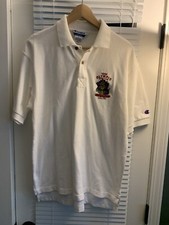 Vintage 90s Champion 1996 Atlanta Olympics Polo Shirt Size M White