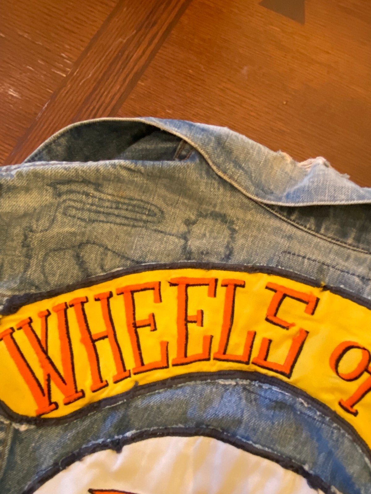 Vintage Motorcycle Club WHEELS OF FIRE Denim TYPE III… Gem