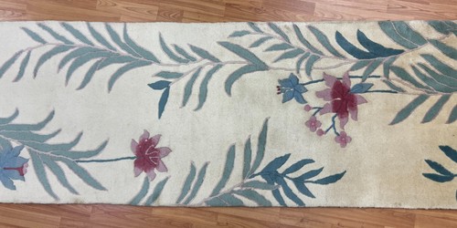 2'6" x 12'2" Chinese Art Deco Oriental Rug Floor Runner - Hand Made - 100% Wool - Picture 10 of 11