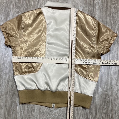 Apple Bottom Jacket Girl's M Youth 90s Y2k Streetwear Windbreaker Zip Up Coat - Picture 9 of 10
