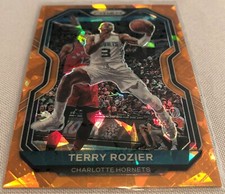 2020-21 Prizm Basketball Terry Rozier Charlotte Hornets Orange Cracked Ice Prizm