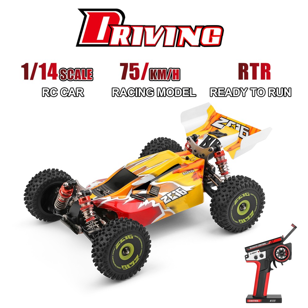 WLtoys XKS 144010 RC Racing Car 1/14 4WD 2.4G 75Km/h All Terrain Car f/Kids V8C3
