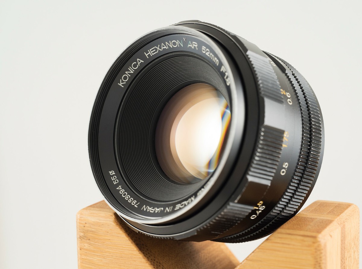Konica Hexanon AR 52mm F1.8 Prime Vintage Lens - Autoreflex Konica Hexanon AR 52mm F1.8 Prime Vintage Lens - Autoreflex