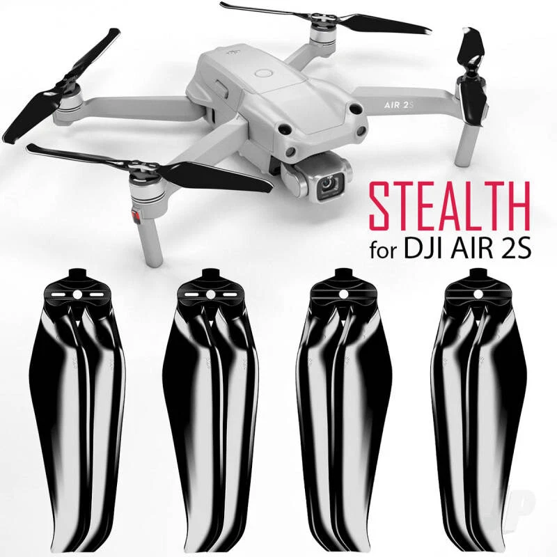 Master Airscrew STEALTH Propeller Props Set - Black - DJI Air 2S RC Drone - Image 2 of 4