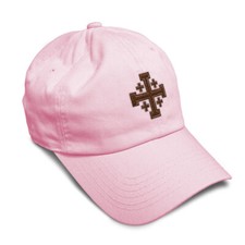 Soft Women Baseball Cap Jerusalem Cross Crusader D Embroidery Dad Hats for Men