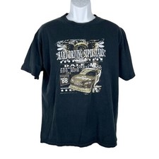 Nascar Shirt Men Large Black Dale Jr Hard Driving Superstars Chase Authentic Tee