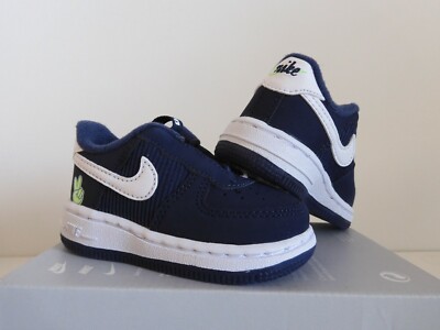 Nike Air Force 1 Toggle Se (Td) Midnight Navy Blue-Lime Glow Sz 4c