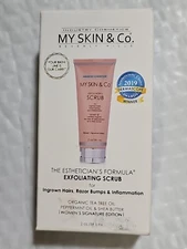 My Skin & Co Exfoliating Scrub for ingrown hairs, razor bumps and inflammation