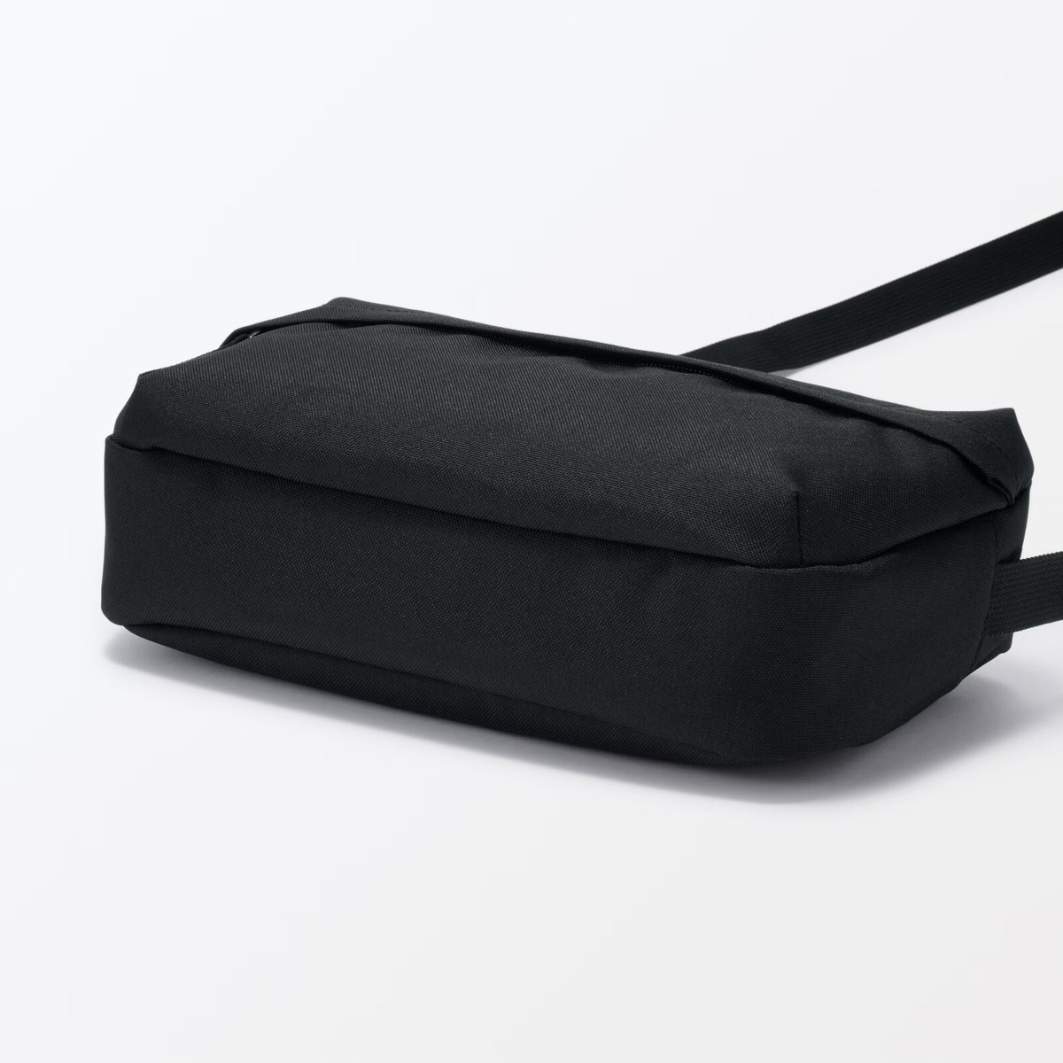 Muji Water-repellent Shoulder bag with back pocket Black Japan | eBay