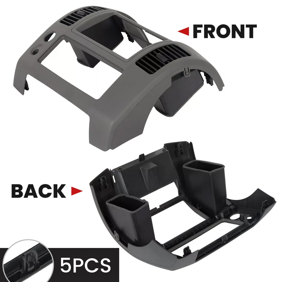 Center Dash Console Instrument Panel Cluster Lid Bezel For 05-20 Nissan Frontier — 第 4/4 张图片