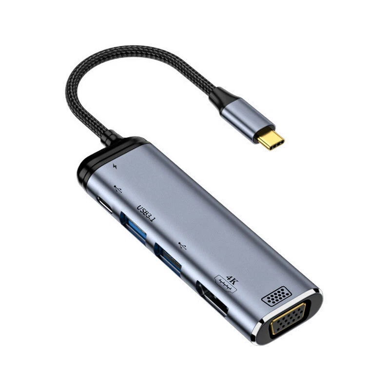 USB Type C Docking station Laptop Tablet USB HUB Video Converter Adapter