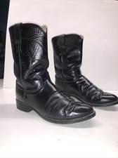 Justin Western Roper Boots Made In USA 3133 Size 7 1/2 D