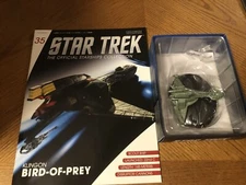 Star Trek Eaglemoss Die-cast Replica Klingon Bird-of-Prey With Magazine #35