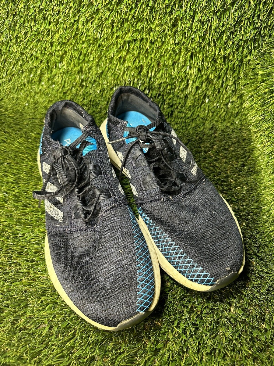 Adidas Pureboost Go White Cyan Blue Running Shoes EE4675 Mens Size - Main Image