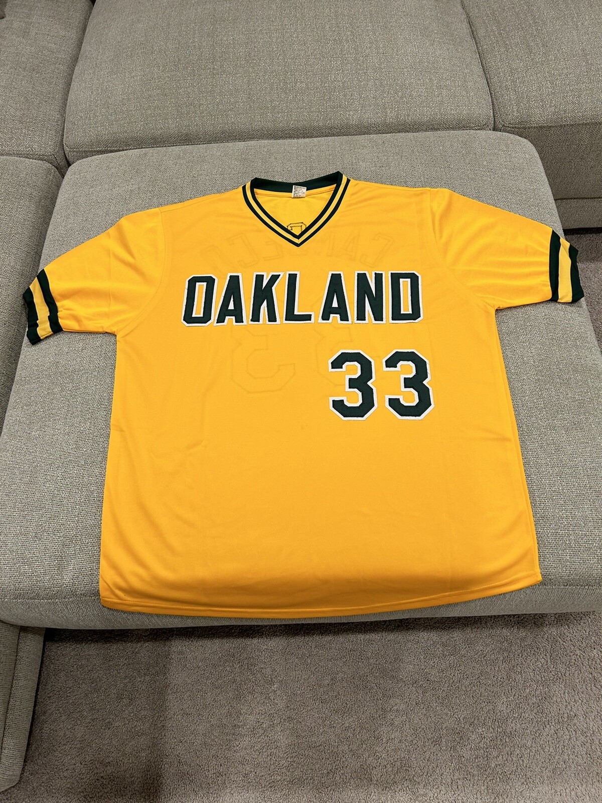 Jose Canseco Oakland Athletics signed jersey PSA DNA certified