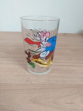 Verre à moutarde, Amora : Asterix et Panoramix, 1968, BE. Vintage French Glass