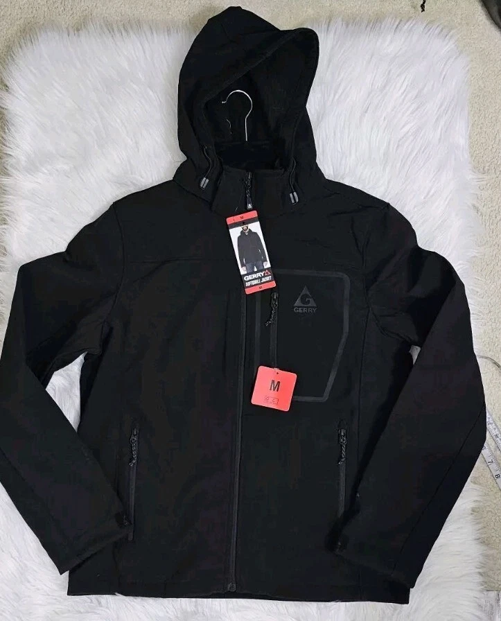 Gerry Men’s Black Softshell Jacket Sz M Bonded Fleece Backing Water Resistant
Opens in a new window