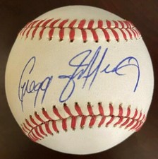 Gregg Jeffries ONL Single Signed Autograph Baseball CM 554