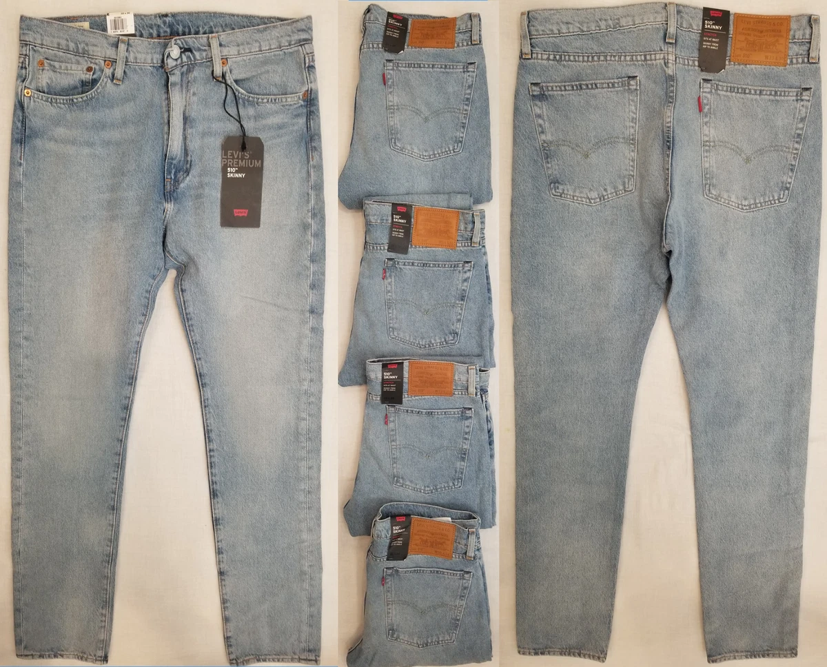 Levis 510 Premium Skinny Warp Denim Jeans 32,33,34,36 #0852 | eBay