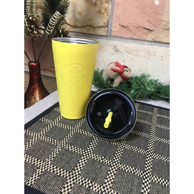 starbucks butter yellow studded tumbler