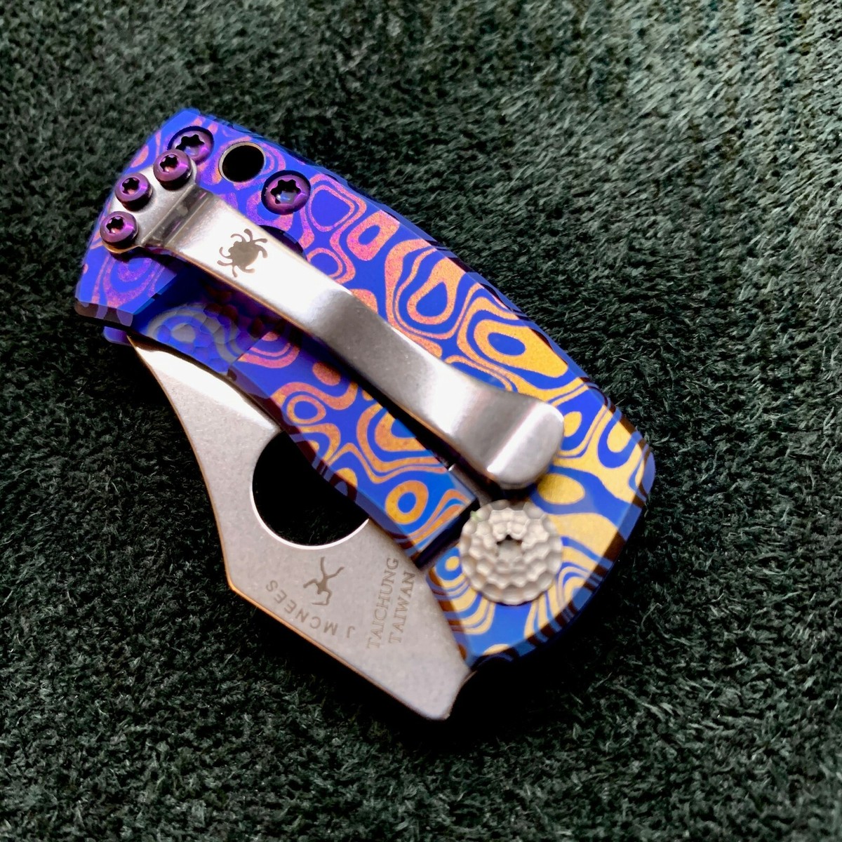 Spyderco McBee C236TIP McNees Titanium Handle CTS XHP Steel Blade