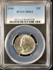 1944 25C Washington Quarter Dollar PCGS MS64   80485098