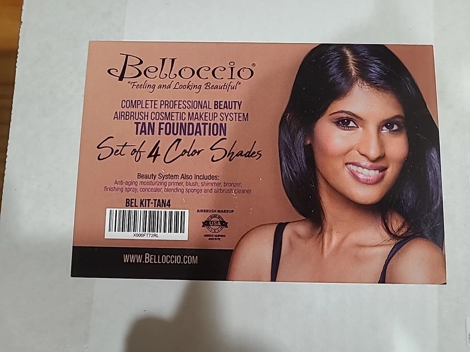 Sistema de maquillaje cosmético con aerógrafo Belloccio Professional Beauty Deluxe Foto 4 de 4