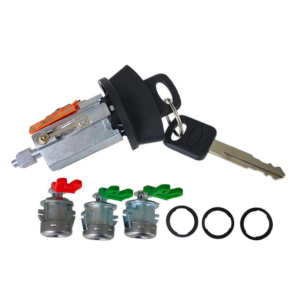 Cilindro de encendido y bloqueo de puerta y 2 llaves para Ford F150 F250 F450 F350 1997-2006 Foto 4 de 4