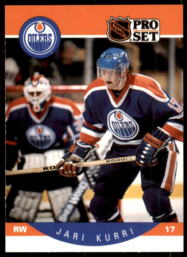 Jari Kurri 1990-91 Pro Set #87B Edmonton Oilers