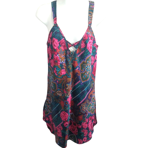 Vintage California Dynasty Nachthemd kleines satiniertes Damenhemd Nachthemd
