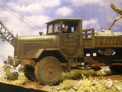 Rarissimo diorama 1:35 primi esercito tedesco - escavatore M60 e Mercedes Benz 315 LG - Foto 5 di 12