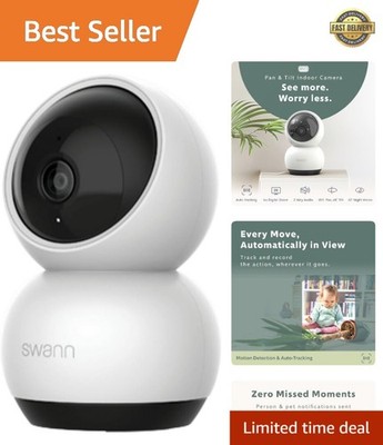 Smart EVO 2K HD Wi-Fi Camera - Complete Coverage with 360° Pan & Two-Way Audio