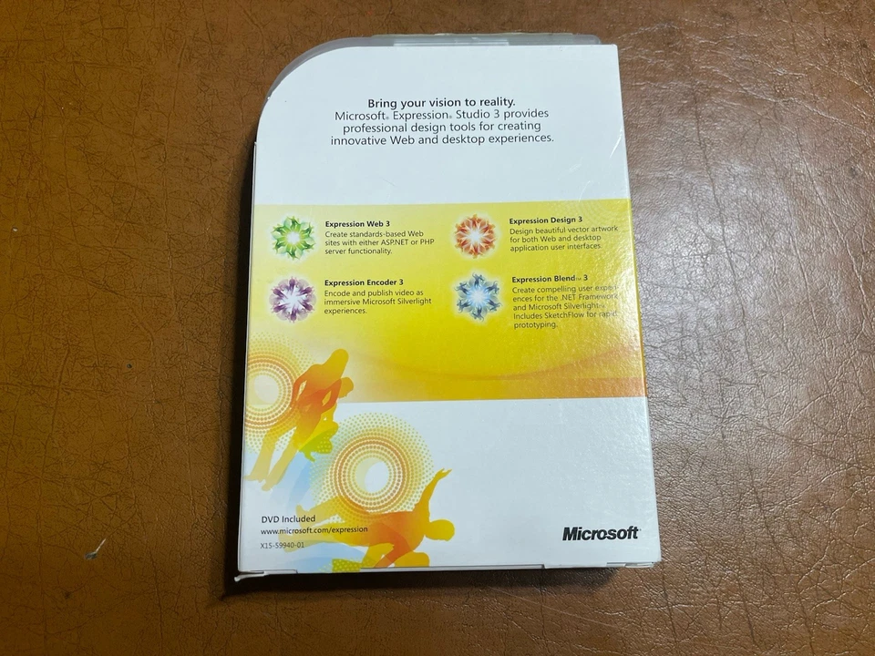 Microsoft Expression Studio 3,SKU PJS-00940,Full version,Sealed - Image 2 of 3