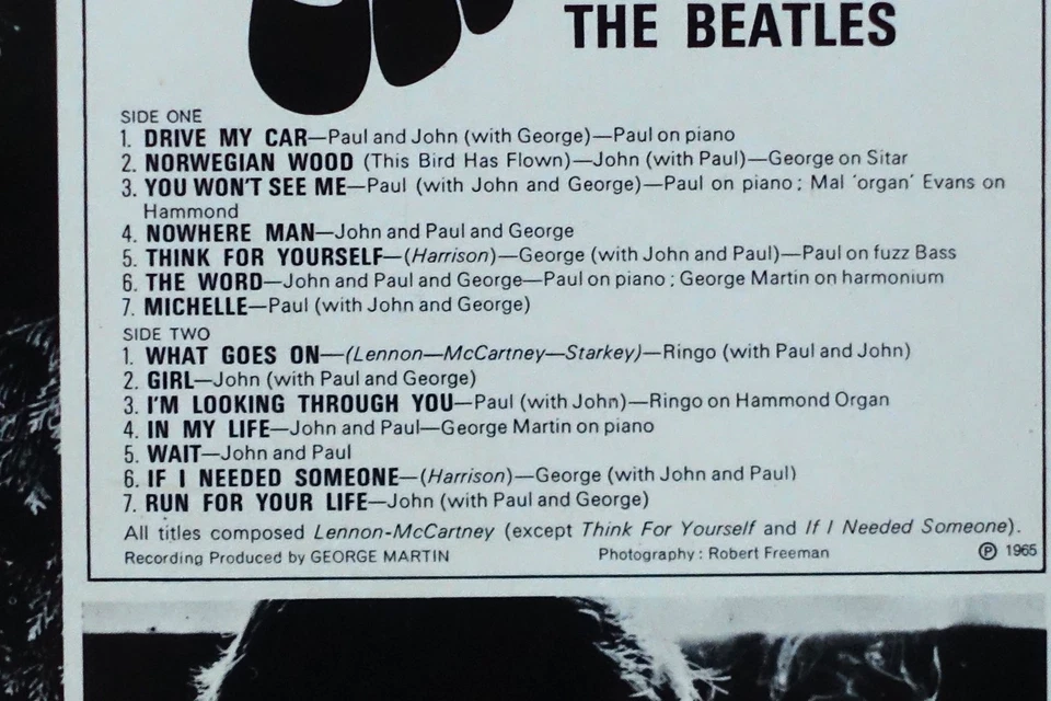 THE BEATLES- Rubber Soul -LP Vinyl, RE, 1968 Odeon SMO 74 066 DE - Bild 3 von 4