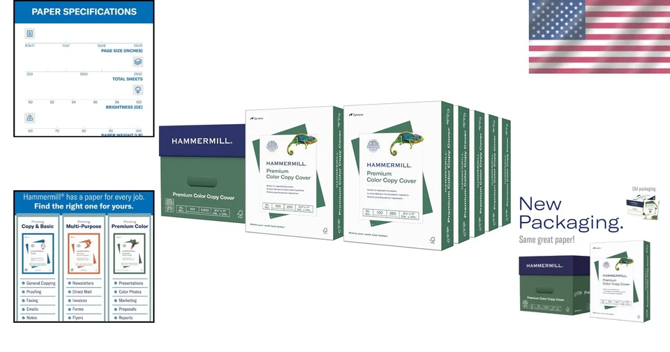 Heavyweight Color Copy Cover Paper 60lb - 8.5 x 11 - 10 Pack - Image 2 of 4