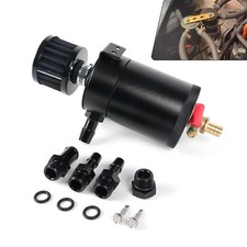 Universal Oil Catch Can Tank 2 Port Oil Catch Can Billet Aluminum With Breather