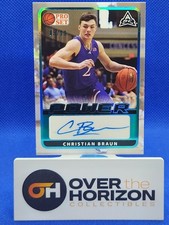 Christian Braun Blue Auto /99 2021-22 Pro Set Power #BA-CB3 Nuggets RC