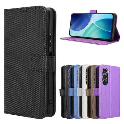 For itel A100 4G, Luxury Leather Anti-slip Cover Wallet Stand Card Slots Case
