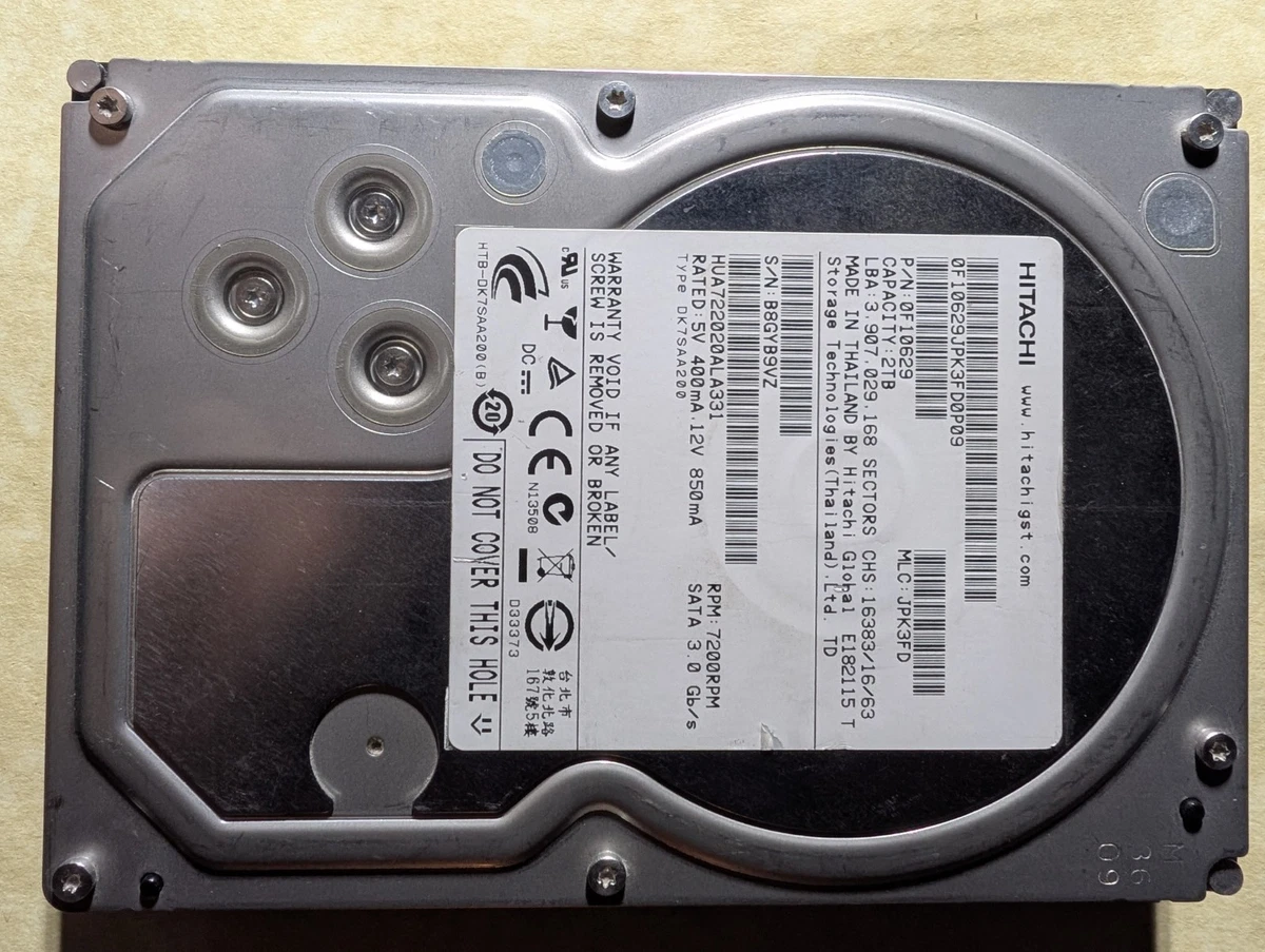 Hitachi 2TB Internal Hard Disk Drives for sale - eBay
