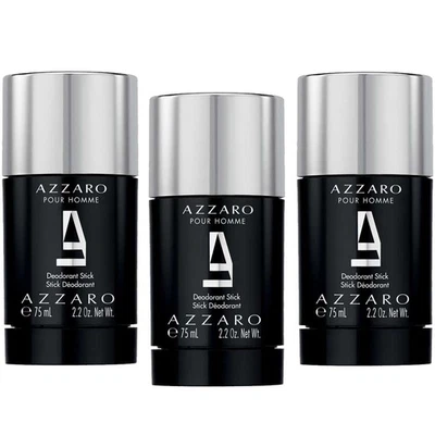 3pz Azzaro deodorante stick deo corpo uomo profumato 75ml