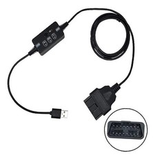 USB Powered Vehicle OBD II Connector Memory Saver with Buzzer, Car ECU