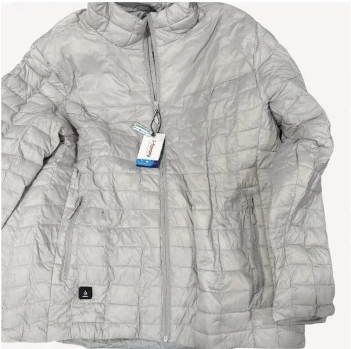 I-FAVORY Heated Insulated Quilted Jacket Light Gray Size L Zip Casual
Opens in a new window or tab