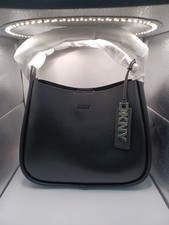 NEW DKNY Capri Large Hobo Crossbody Bag-Black