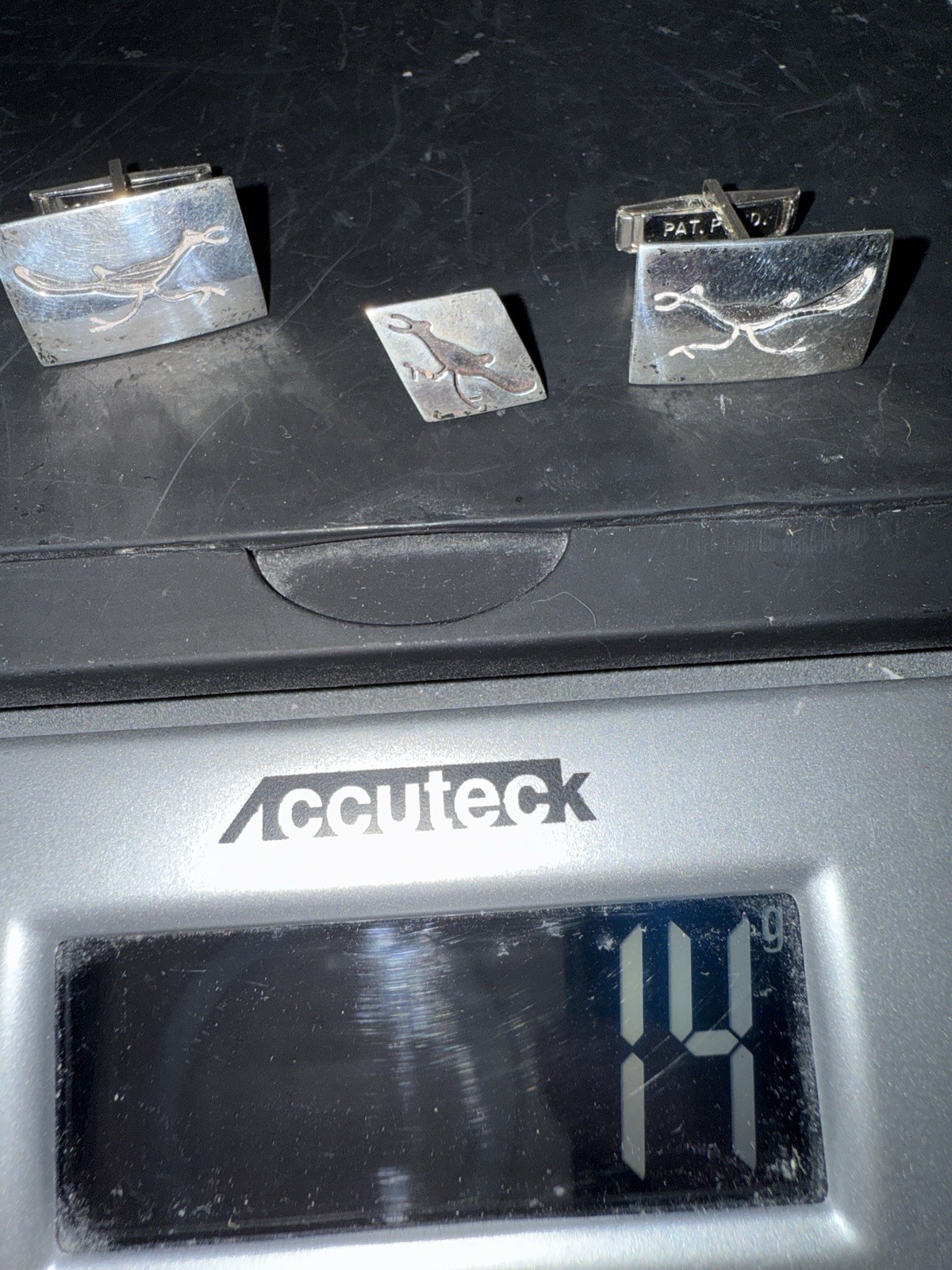 ROADRUNNER CUFFLINKS with SWIVEL BACKS And Tie Pi… - image 9