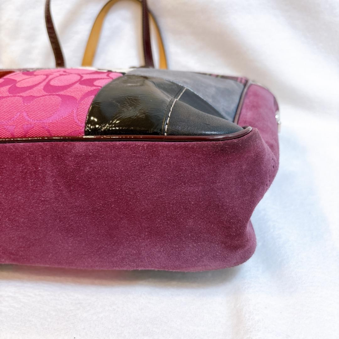 Beautiful Condition Rare COACH Patchwork Tote Bag… - image 13