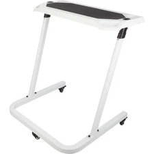 Bike Desk Rolling Laptop Cart for Stationary Bike Adjustable Standing Desk
