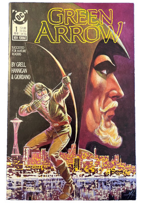 GREEN ARROW #1 February 1988 KEY Relaunch DC Comics FREE USPS SHIPPING (VF-NM)